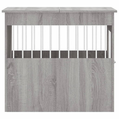 vidaXL Meuble de cage pour chiens sonoma gris 64,5x80x71 cm