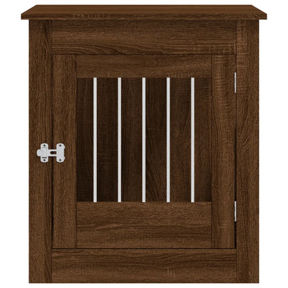 vidaXL Meuble de cage pour chiens chêne marron 64,5x80x71 cm