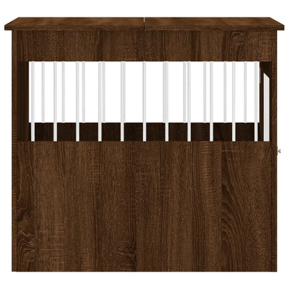 vidaXL Meuble de cage pour chiens chêne marron 64,5x80x71 cm