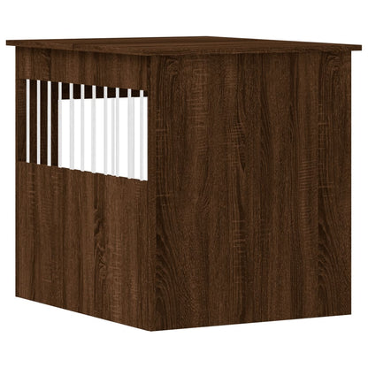 vidaXL Meuble de cage pour chiens chêne marron 64,5x80x71 cm