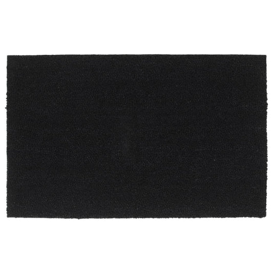 vidaXL Tapis de porte noir 50x80 cm fibre de coco touffeté