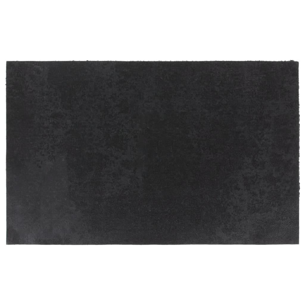 vidaXL Tapis de porte noir 50x80 cm fibre de coco touffeté