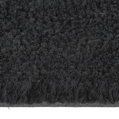 vidaXL Tapis de porte noir 50x80 cm fibre de coco touffeté