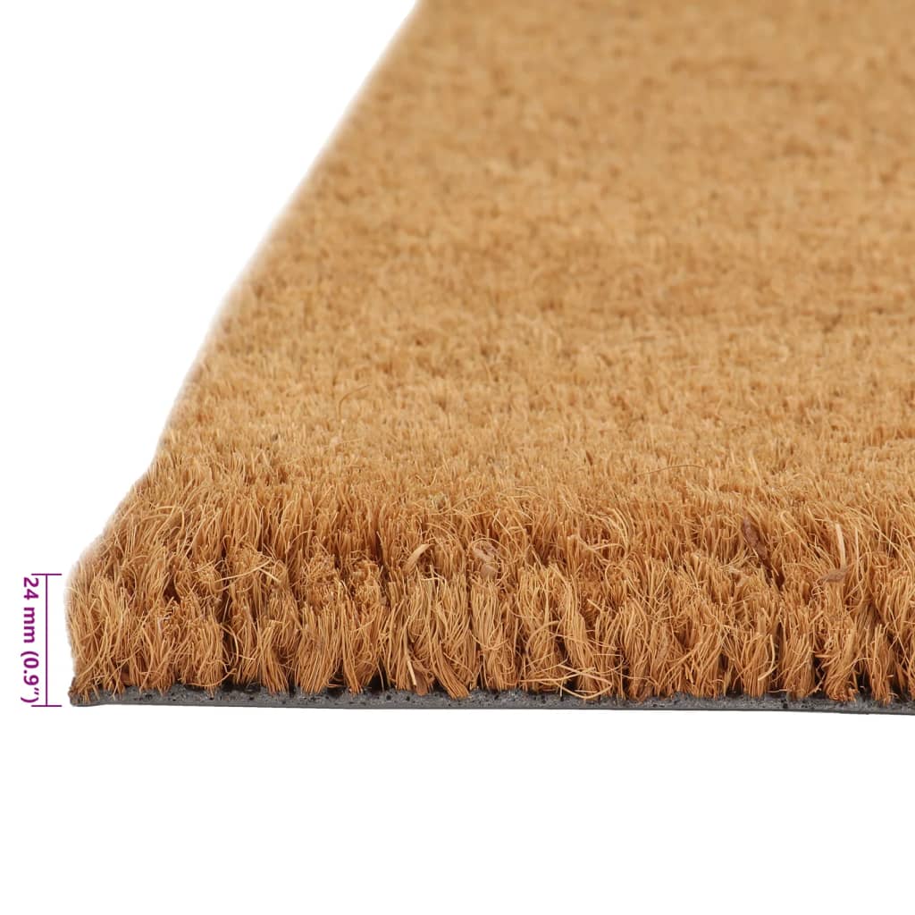 vidaXL Tapis de porte 5 pcs naturel 40x60 cm fibre de coco touffeté