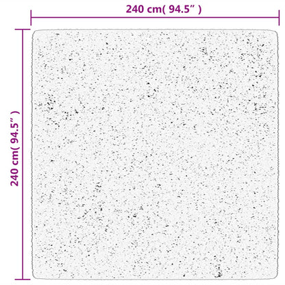 vidaXL Tapis HUARTE à poils courts doux lavable anthracite 240x240 cm