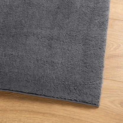 vidaXL Tapis HUARTE à poils courts doux lavable anthracite 240x340 cm