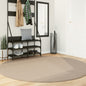 vidaXL Tapis HUARTE à poils courts doux et lavable sable Ø 200 cm