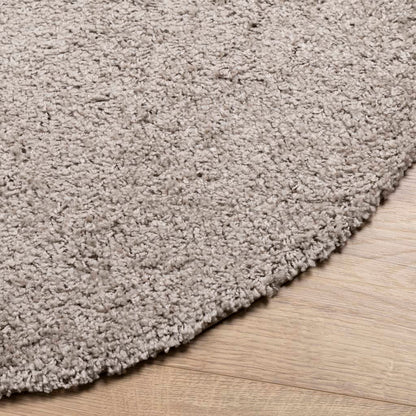 vidaXL Tapis shaggy PAMPLONA poils longs moderne beige Ø 280 cm