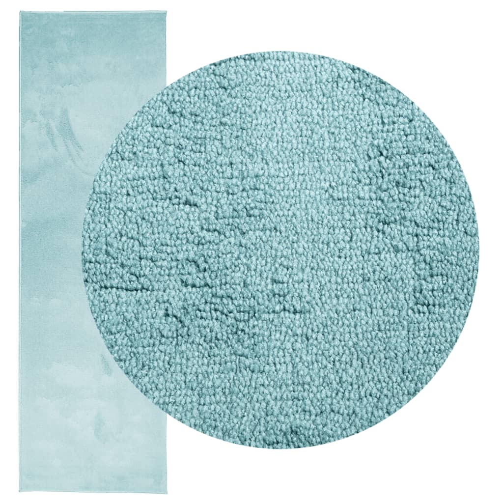 vidaXL Tapis OVIEDO à poils courts vert 80x250 cm