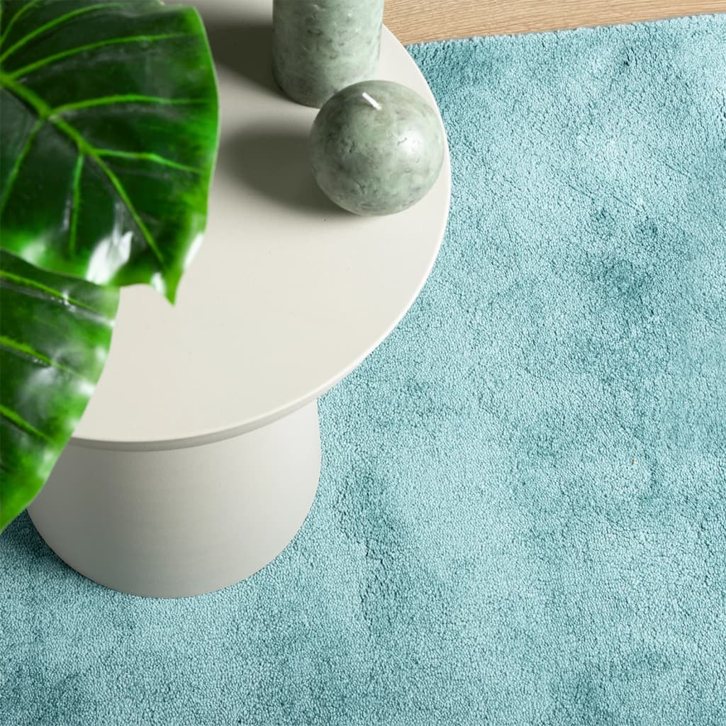 vidaXL Tapis OVIEDO à poils courts vert 80x250 cm