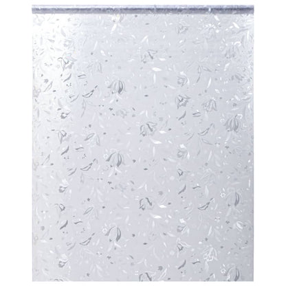 vidaXL Films pour fenêtre 2 pcs dépoli motif de fleurs PVC
