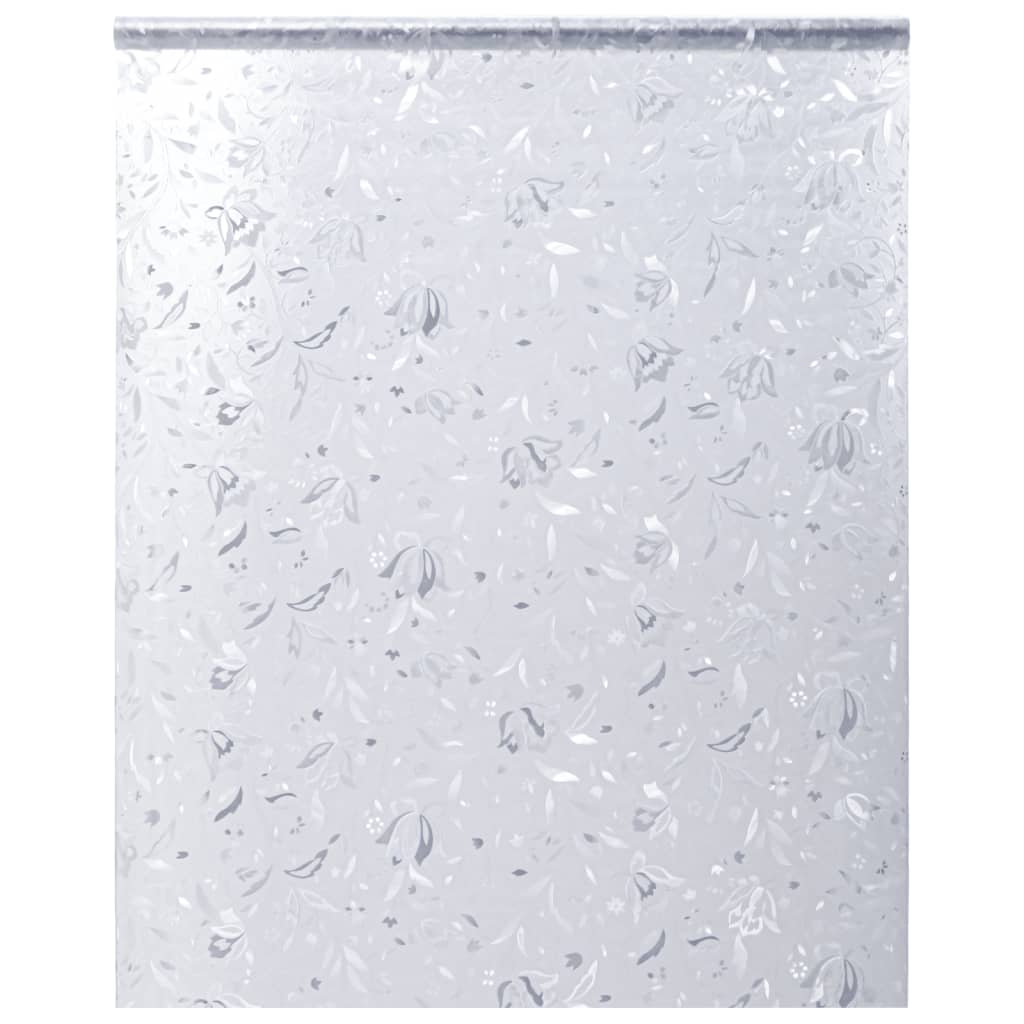 vidaXL Films pour fenêtre 4 pcs dépoli motif de fleurs PVC