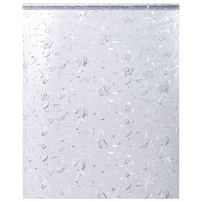 vidaXL Films pour fenêtre 4 pcs dépoli motif de fleurs PVC