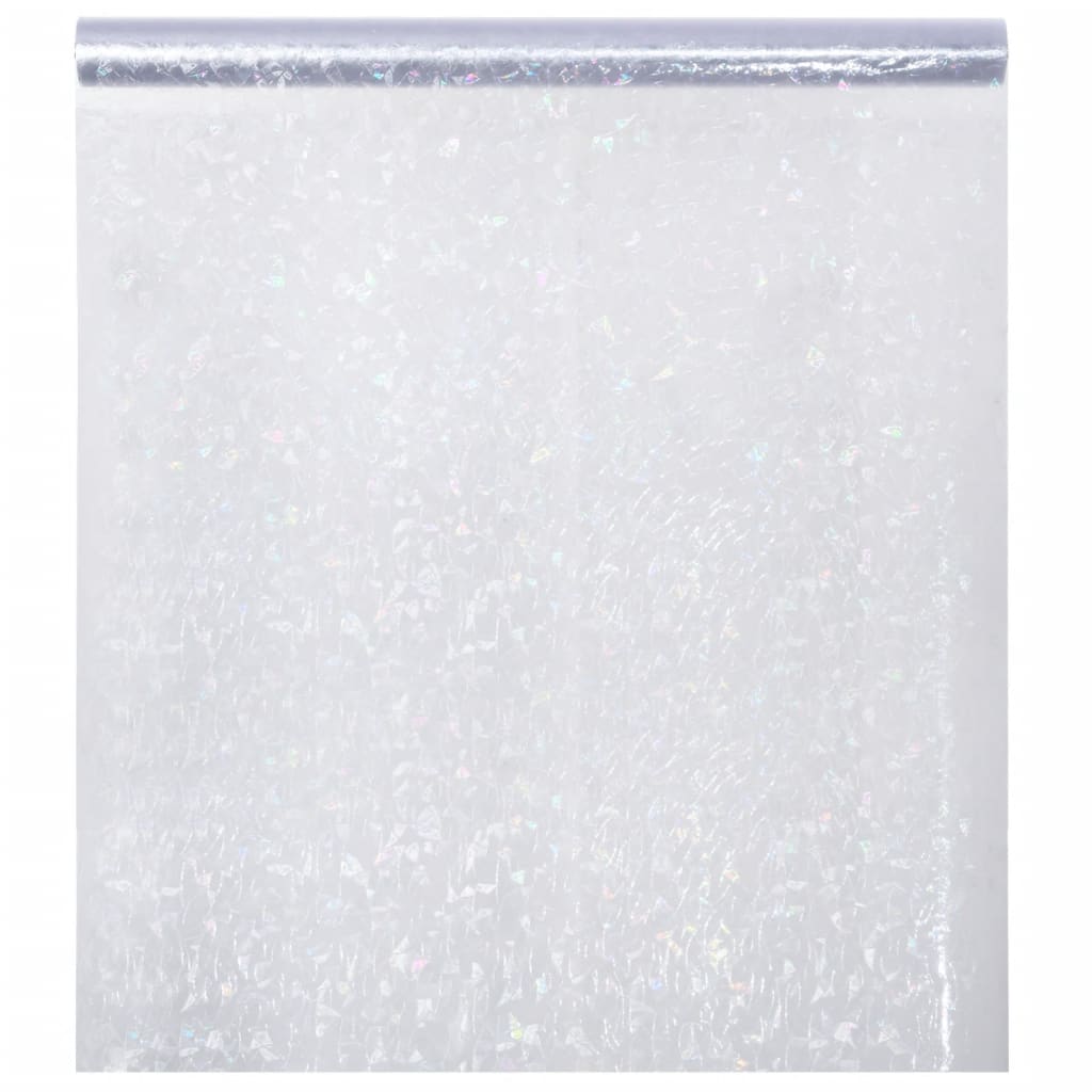 vidaXL Films pour fenêtre 3 pcs dépoli motif arc-en-ciel 3D PVC