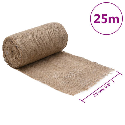 vidaXL Rouleau de jute 0,25x25 m 100 % jute 200 g/m²