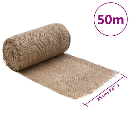 vidaXL Rouleau de jute 0,25x50 m 100 % jute 200 g/m²