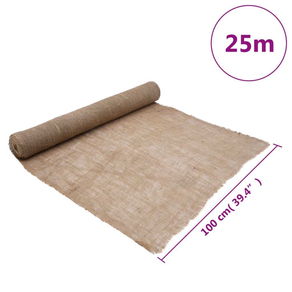 vidaXL Rouleau de jute 1x25 m 100 % jute 200 g/m²