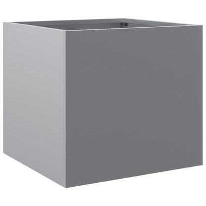 vidaXL Jardinières 2 pcs argenté 32x30x29 cm acier galvanisé