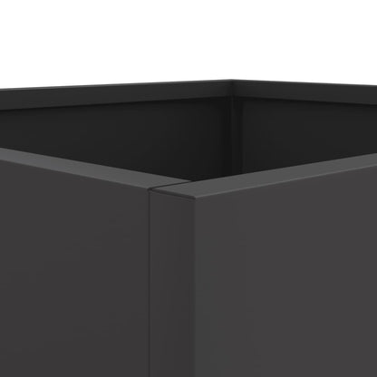 vidaXL Jardinières 2 pcs noir 42x40x39 cm acier