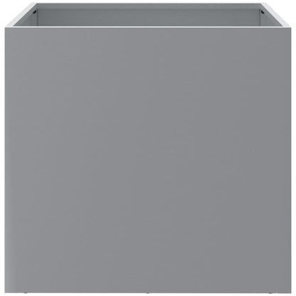 vidaXL Jardinières 2 pcs argenté 42x40x39 cm acier galvanisé