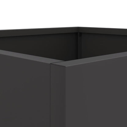 vidaXL Jardinière noir 32x29x75 cm acier