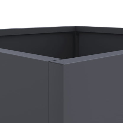 vidaXL Jardinière anthracite 32x29x75 cm acier