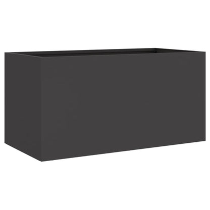 vidaXL Jardinière noir 62x30x29 cm acier