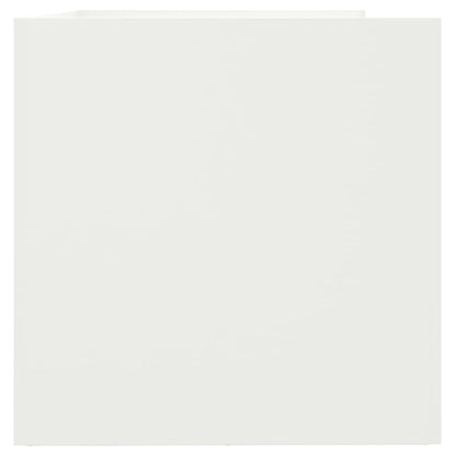 vidaXL Jardinière blanc 62x40x39 cm acier
