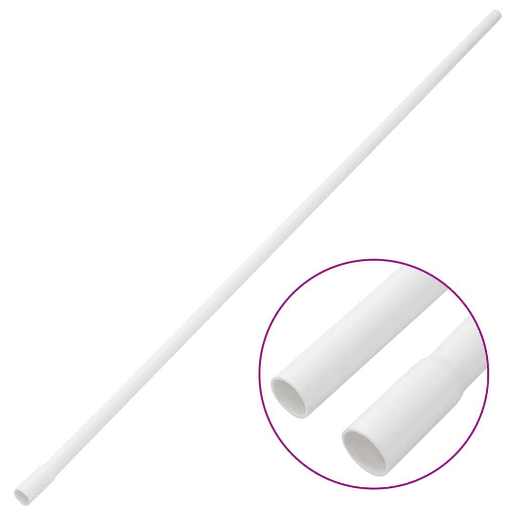 vidaXL Goulottes de câble Ø16 mm 30 m PVC