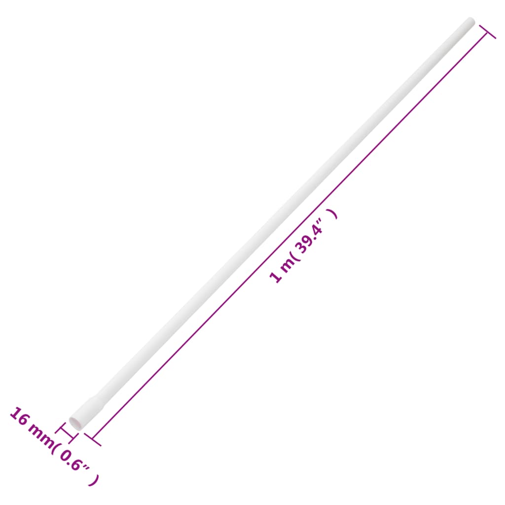 vidaXL Goulottes de câble Ø16 mm 30 m PVC