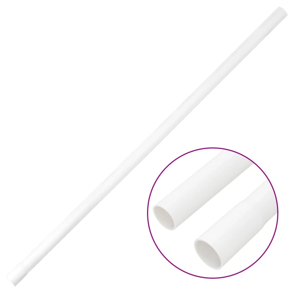 vidaXL Goulottes de câble Ø20 mm 10 m PVC