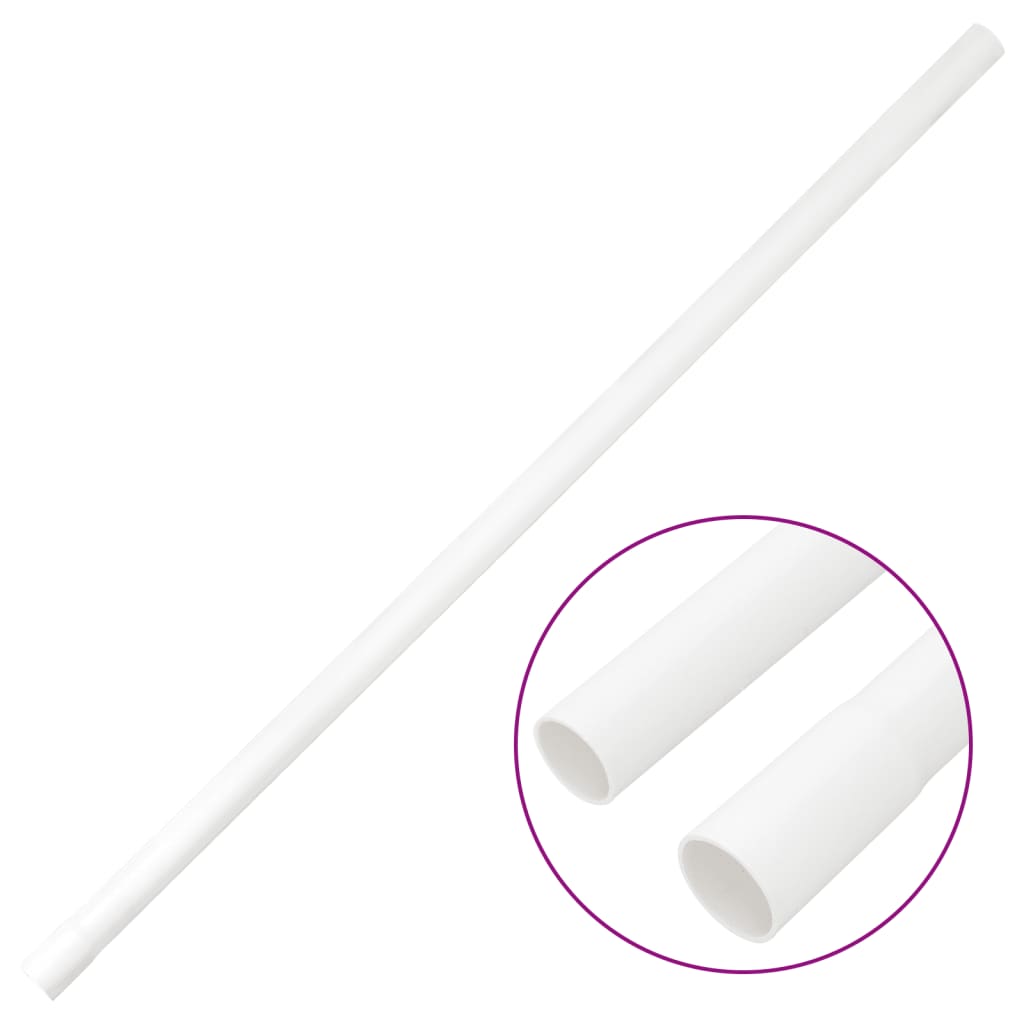 vidaXL Goulottes de câble Ø25 mm 10 m PVC