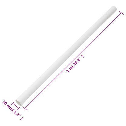 vidaXL Goulottes de câble Ø30 mm 10 m PVC