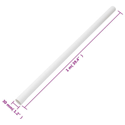 vidaXL Goulottes de câble avec pinces Ø30 mm 10 m PVC