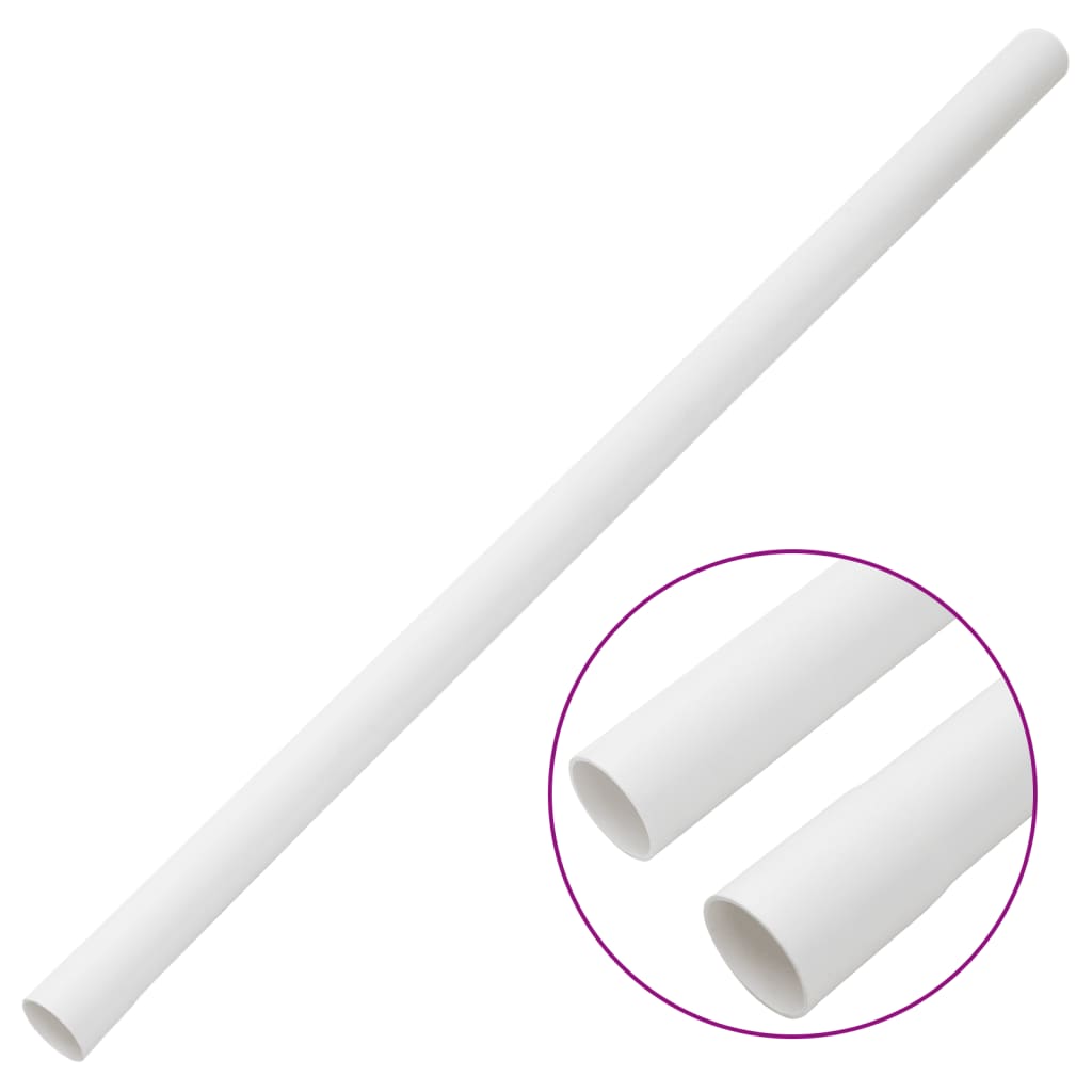 vidaXL Goulottes de câble avec pinces Ø30 mm 30 m PVC