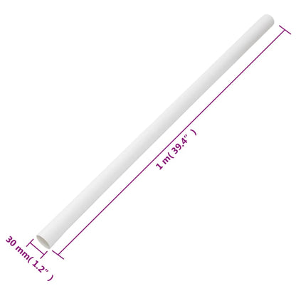vidaXL Goulottes de câble avec pinces Ø30 mm 30 m PVC