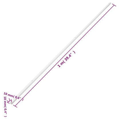 vidaXL Goulotte de câble 10x10 mm 10 m PVC