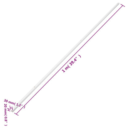 vidaXL Goulotte de câble 30x20 mm 10 m PVC