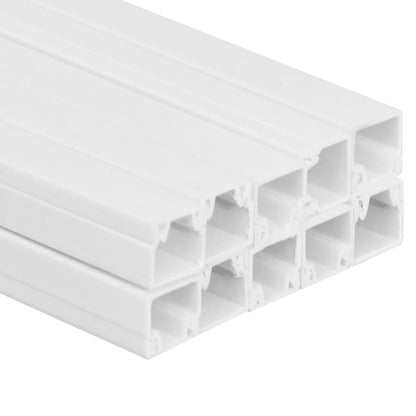 vidaXL Goulotte de câble 25x16 mm 10 m PVC