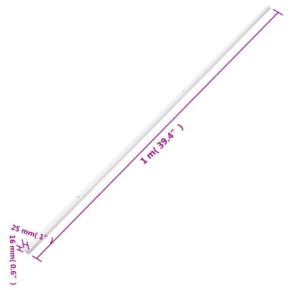 vidaXL Goulotte de câble 25x16 mm 10 m PVC
