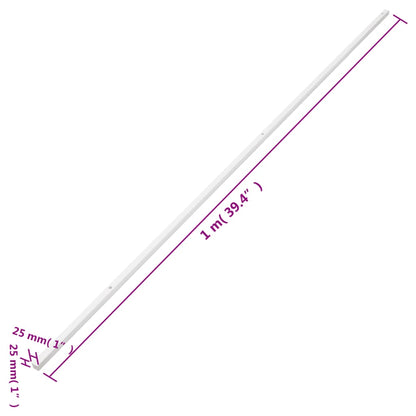 vidaXL Goulotte de câble 25x25 mm 10 m PVC