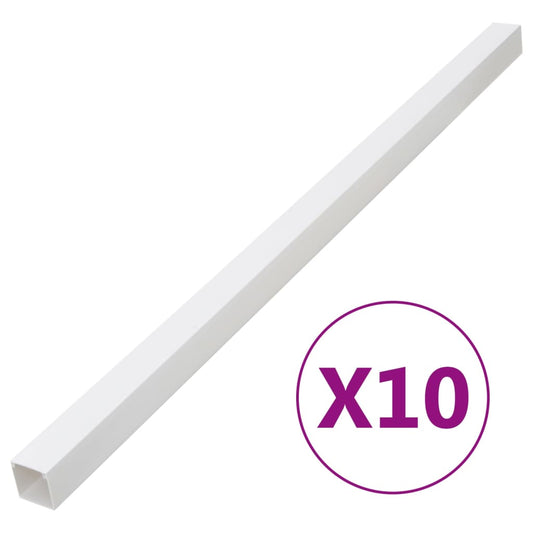 vidaXL Goulotte de câble 40x25 mm 10 m PVC
