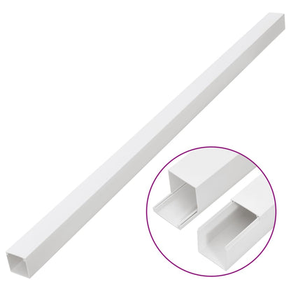 vidaXL Goulotte de câble 40x25 mm 10 m PVC