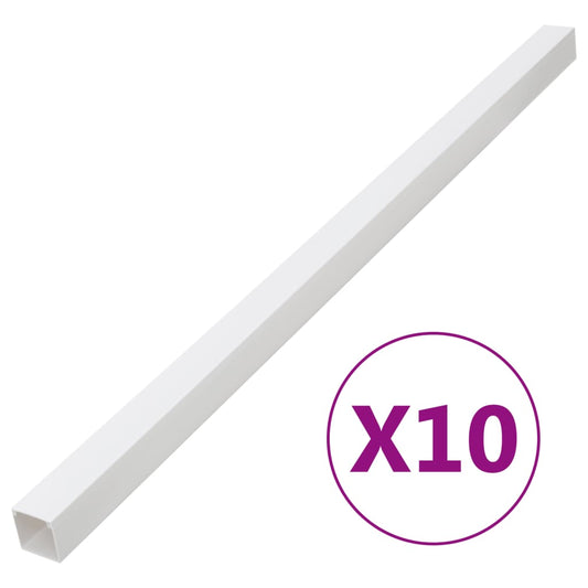 vidaXL Goulotte de câble 150x50 mm 10 m PVC