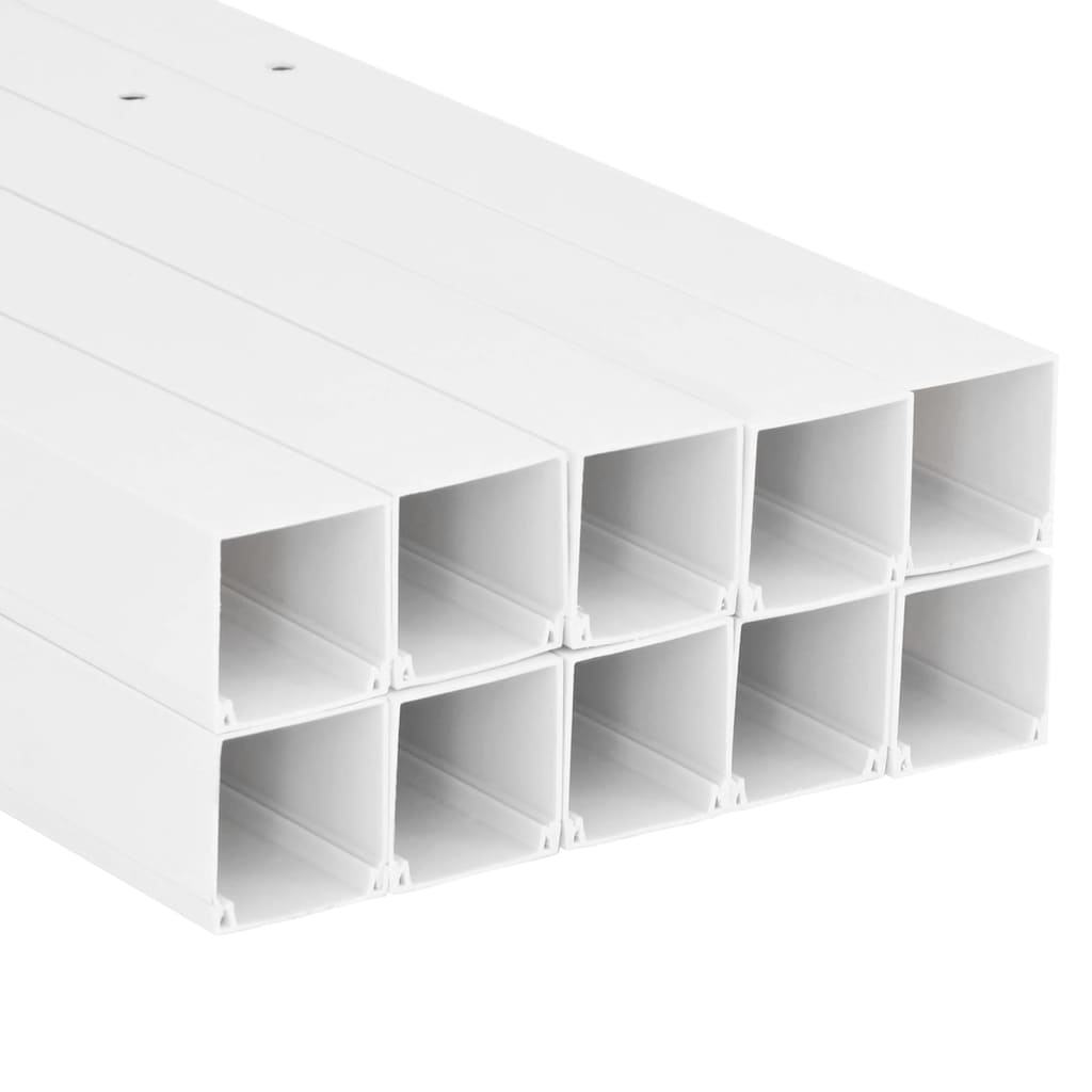 vidaXL Goulotte de câble 150x50 mm 10 m PVC