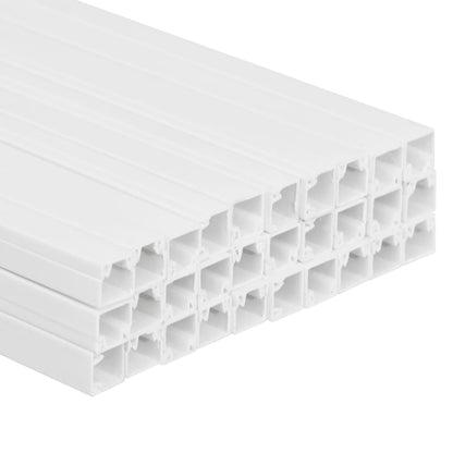 vidaXL Goulotte de câble 15x10 mm 30 m PVC