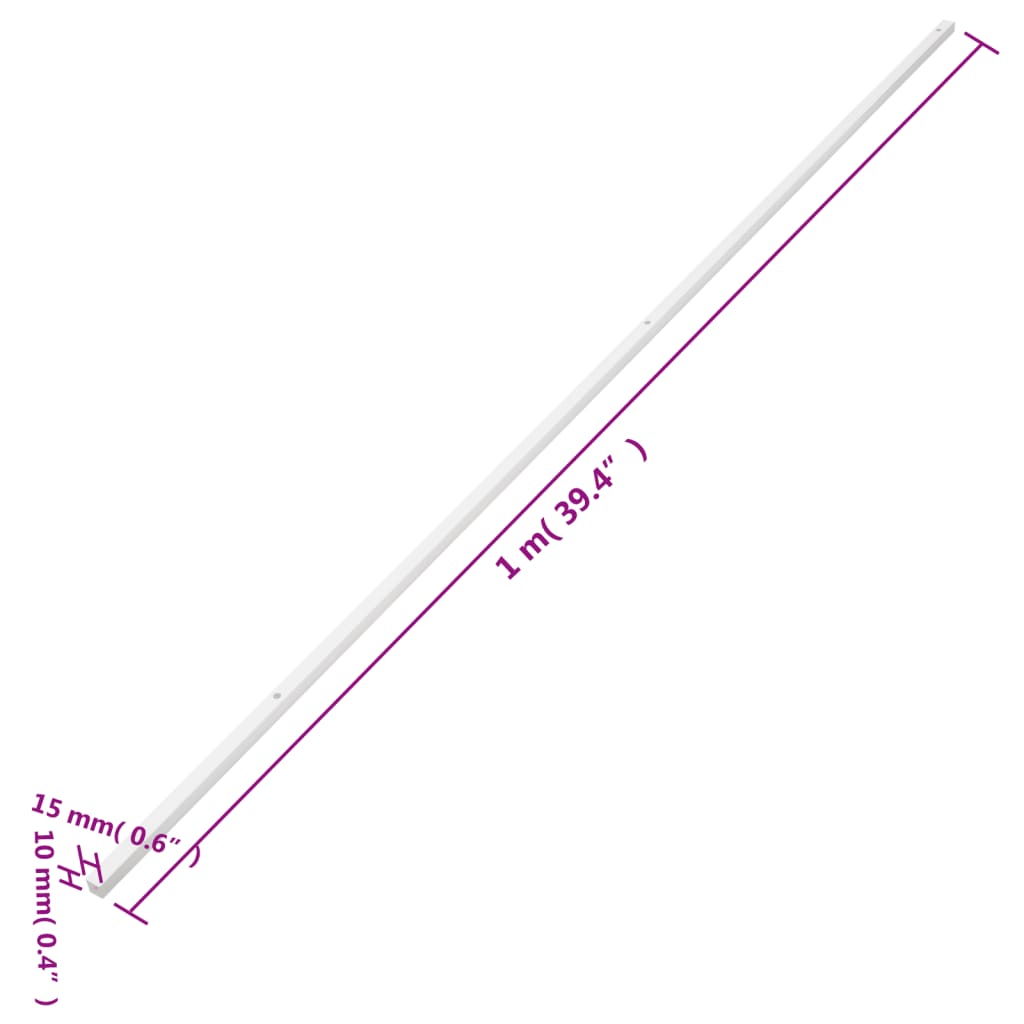 vidaXL Goulotte de câble 15x10 mm 30 m PVC