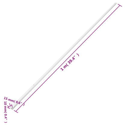 vidaXL Goulotte de câble 15x10 mm 30 m PVC