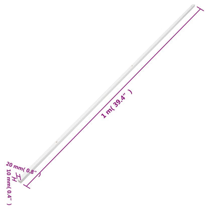vidaXL Goulotte de câble 20x10 mm 30 m PVC