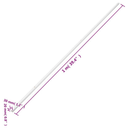 vidaXL Goulotte de câble 30x20 mm 30 m PVC